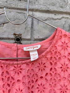 Cat & Jack Coral Eyelet Dress