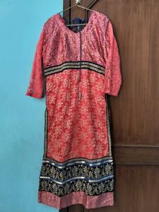 🩷 Pink Colour Beautiful Kurti