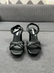 Black Block Heel Sandals