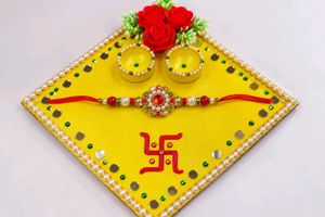 rakhi thali handmade Decorative