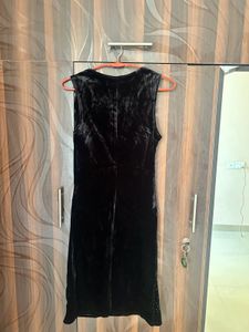 Black Velvet Mini Dress