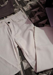 Bootcut White Jeans