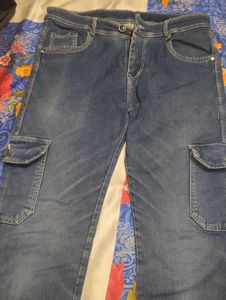 Men's Casual Cargo Jeans