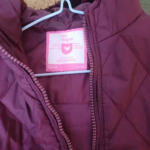 612 League Girls' Puffed Sleeveless Jacket 4-6yrs