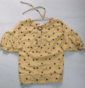 Stylish Polka Dot Top