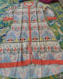 Chumbak Cotton Kurta With Leggings