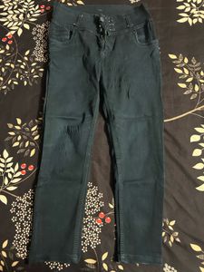 Dark Wash High-Waisted Jeans