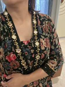 Floral Print Ethnic Gown
