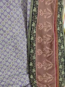 Beautiful Lavender Saree with Intricate Border