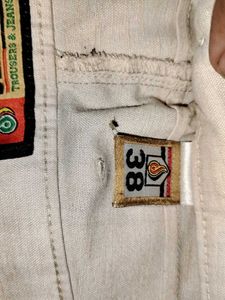 Cream Chinos pants