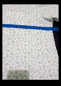 New Men's White Printed Casual Shirt