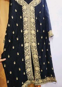 Black Kashmiri Work Kurti