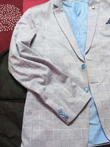 Men's Checked Blazer
