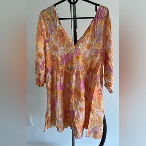 H&amp;M Floral Bohemian Short Dress
