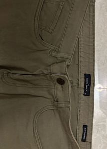 Men's Olive Green Casual Chinos HIGHLANDER
