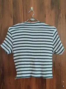 Striped Cropped T-Shirt