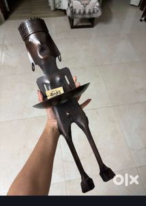 Unique Metal Figurine Decor Piece