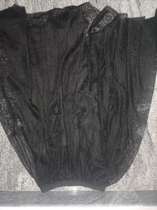 Gothic Black Lace Skirt