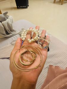 Chic Geometric Hoop Earrings 2 set earring