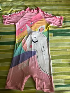 Rainbow Unicorn Swimsuit For 6-8 Yrs