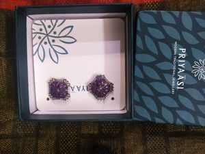 💜💜Lavender Earrings Never Worn