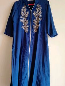 Womens Long Blue Kurti
