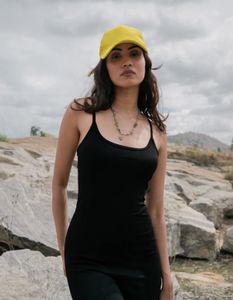 black bodycon flared bottom jumpsuit