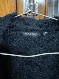 Black Fuzzy Cardigan