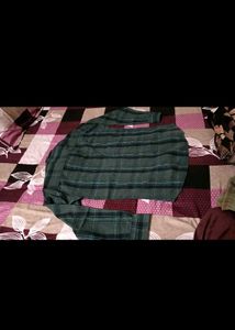 Men's Green Plaid Casual Shirt