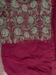 Embroidered Saree