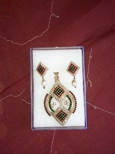 Designer Pendant and Earring Set