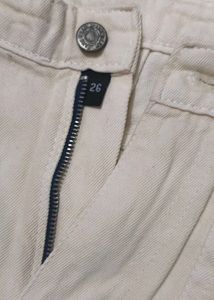 Cream Cargo Pants
