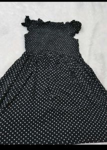 Chic Polka Dot A-Line Dress