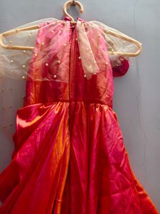 Girls Festive Gown with Pearls