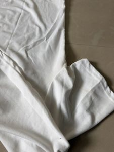 one shoulder white top