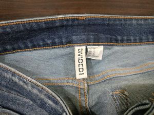 Flared Blue Denim Jeans