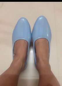 Chic Light Blue Ballet Flats