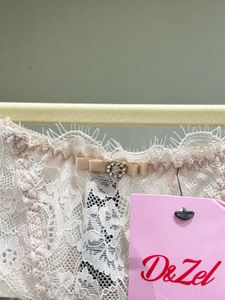 Women Lace Pink Thongs