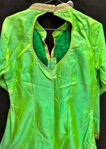 Vibrant Green Embroidered Kurta