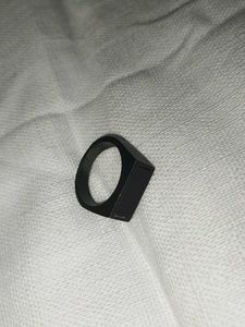 Sleek Black Statement Ring