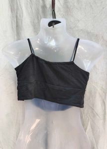 Black Corset Crop Top