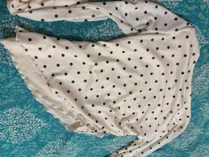 Polka Dot Mesh Top