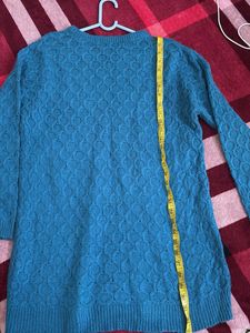 Teal Textured Knit Sweater