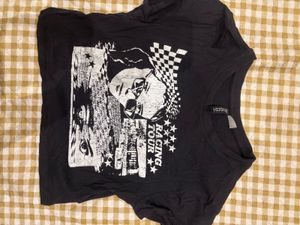 Black Graphic Print T-Shirt