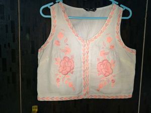 Embroidery White Top