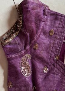 Shimmering Purple Ethnic Blouse