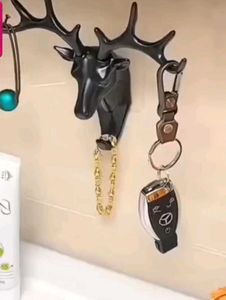Decorative Deer Head Wall Mount Hook