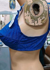 Vibrant Blue Lace Bra
