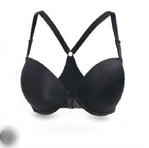Black Front Closure Bra