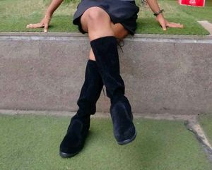 Black Knee-High Boots
